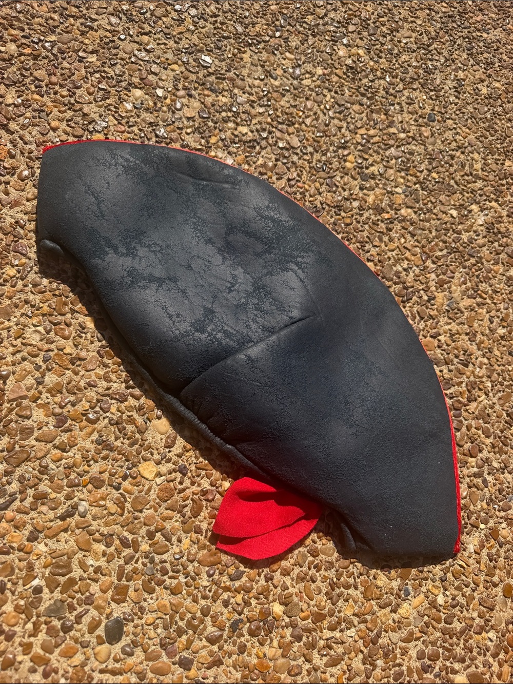 Kids Black Pirate Hat with Red Trim - Brand Unspecified - Picture 2 of 5